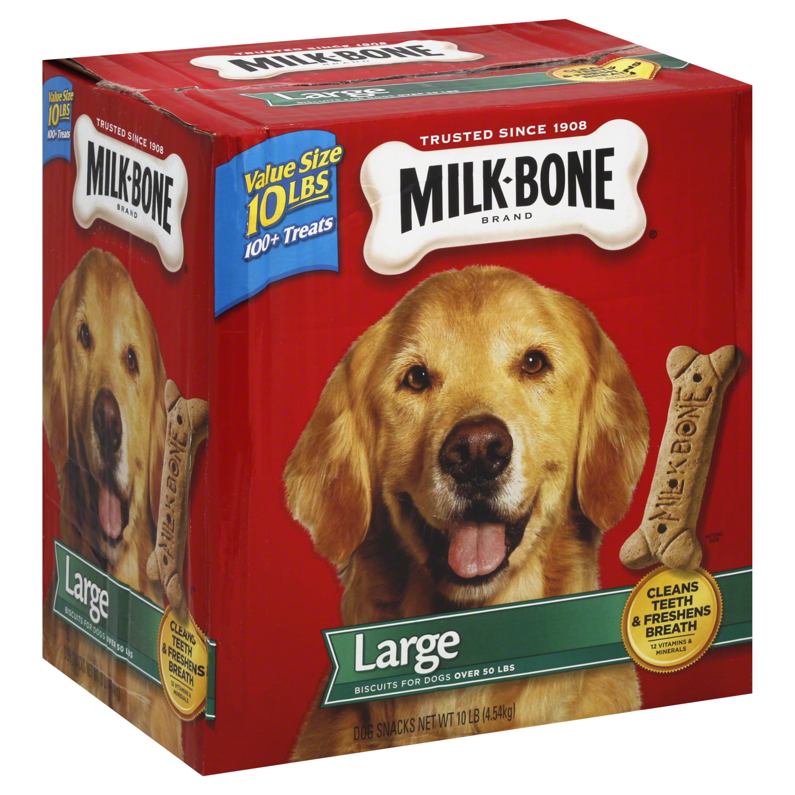 MilkBone Large Dog Biscuits 10 Pound Box