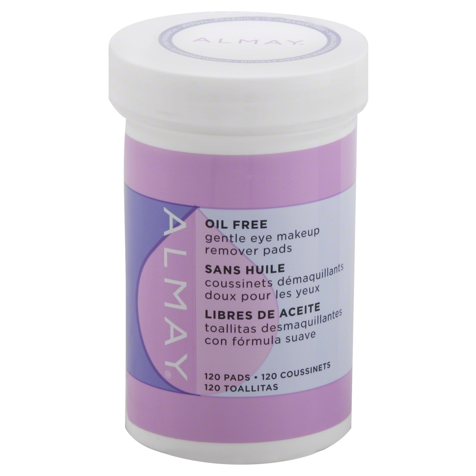 Almay Eye Makeup Remover Pads, Gentle, Oil Free, 120 ct