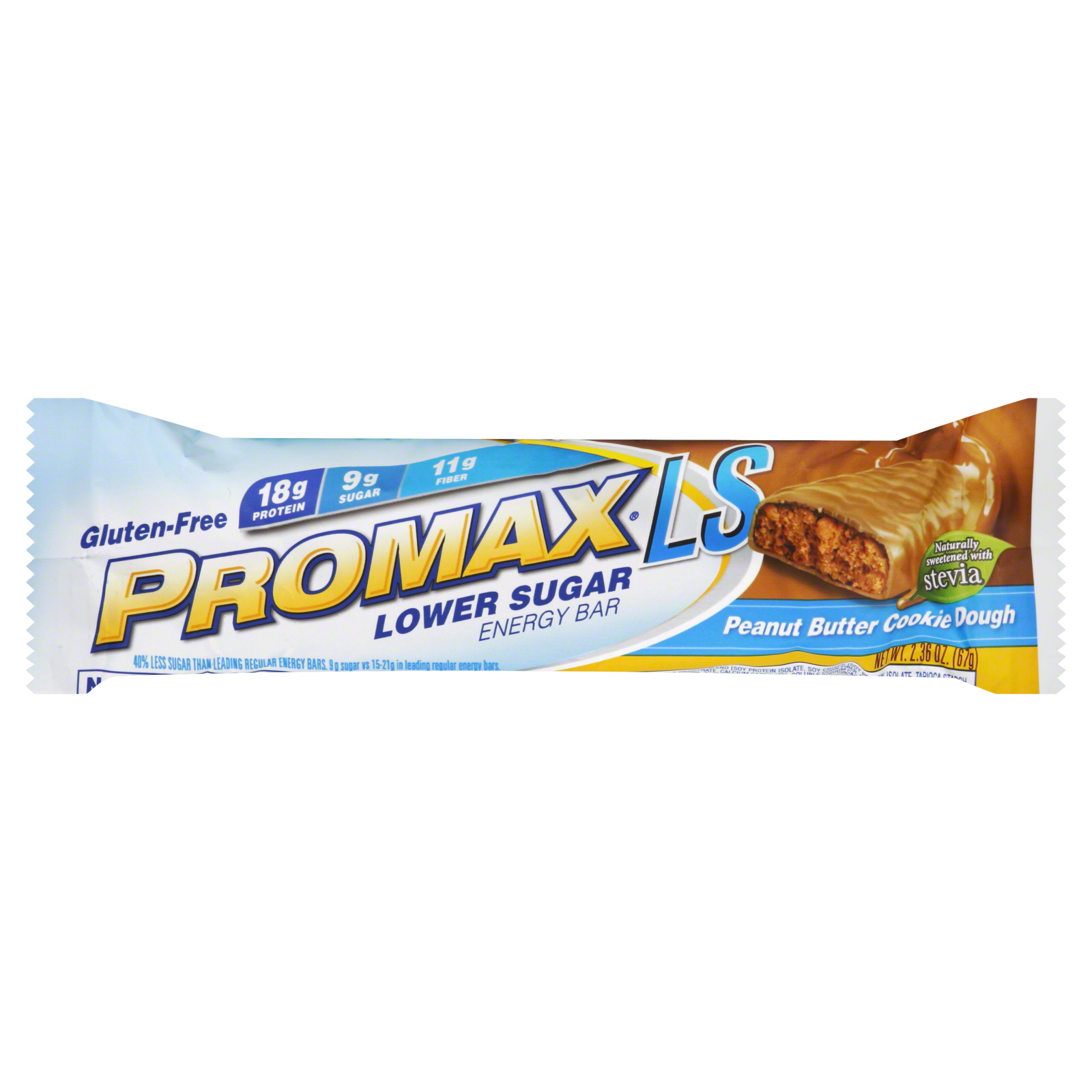 Promax Lower Sugar Energy Bar - Peanut Butter Cookie Dough, 2.36 oz.