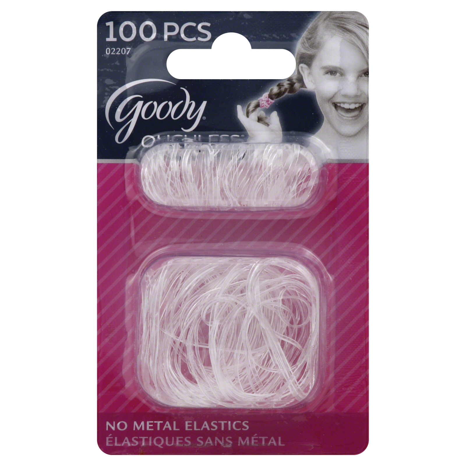 Goody Girls Classics Mini/Small Mixed Latex Elastics, 100 CT