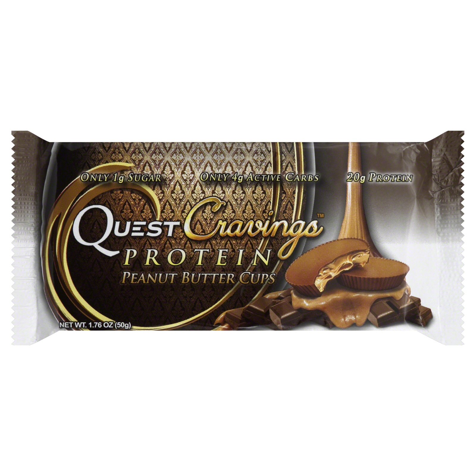 Quest Nutrition Cravings Bars - Peanut Butter Cup - 1.76 oz - Case of 12