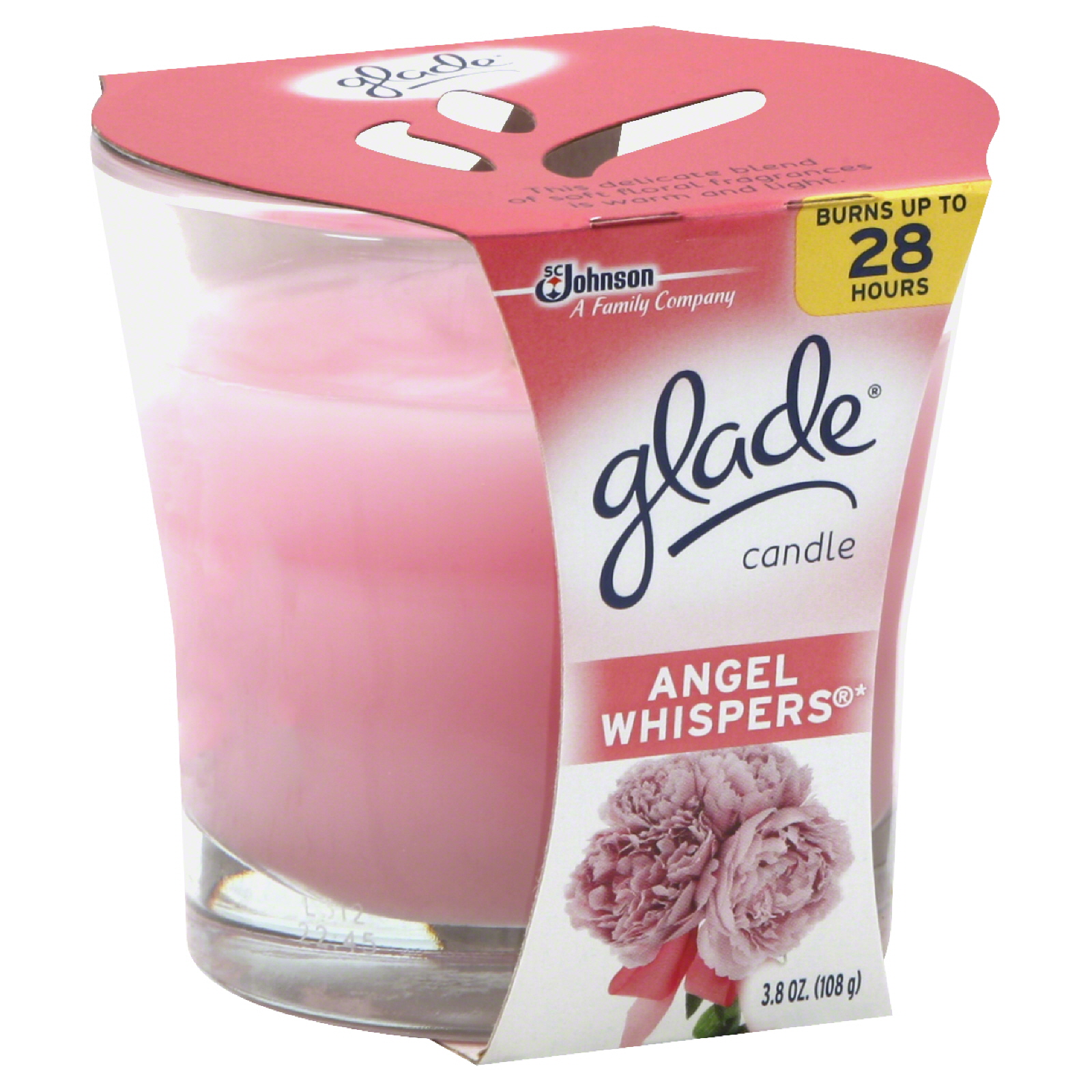 Glade Candle Angel Whispers Scent Jar 3.8 oz