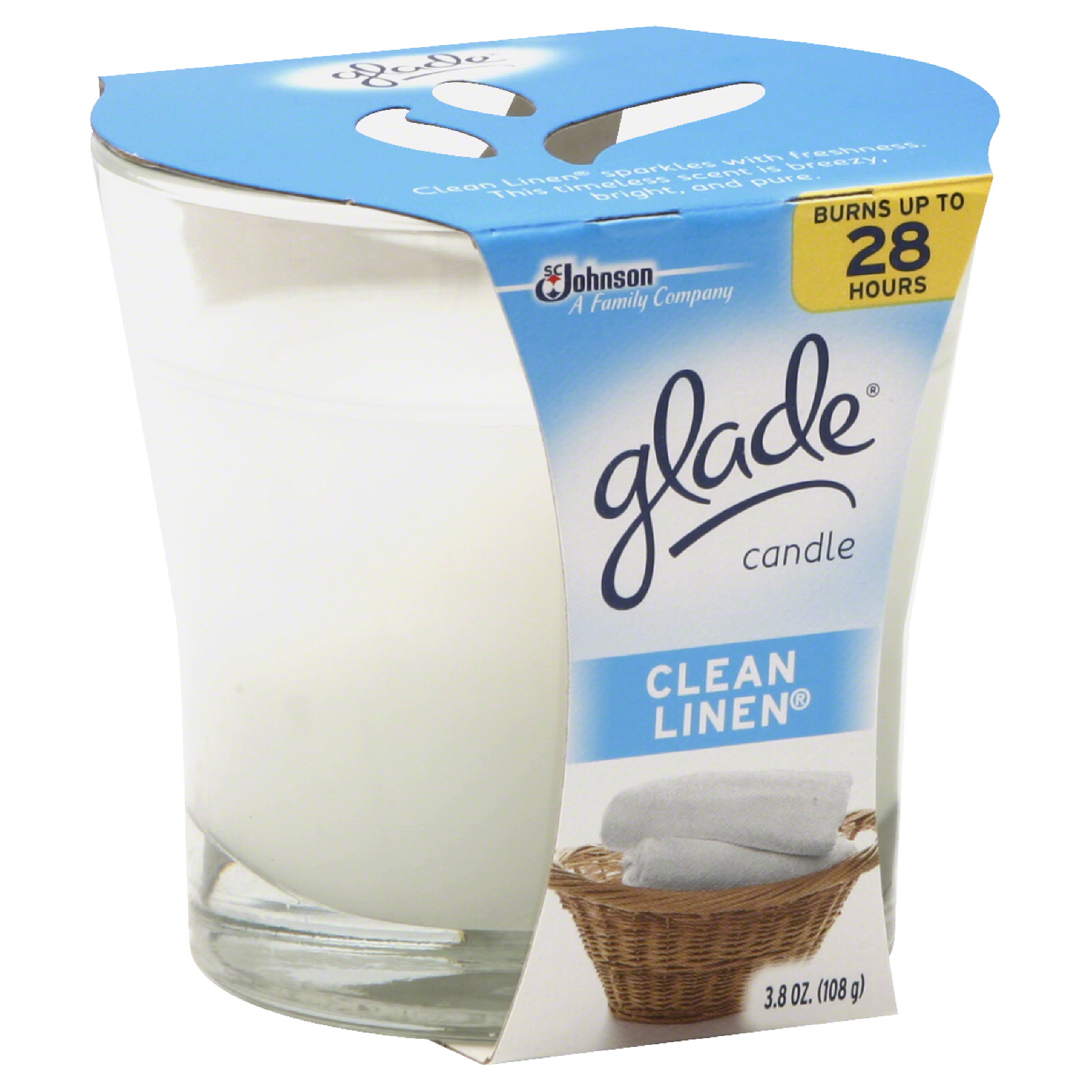 Glade Candle Clean Linen, 4 oz (108 g) Shop Your Way Online Shopping