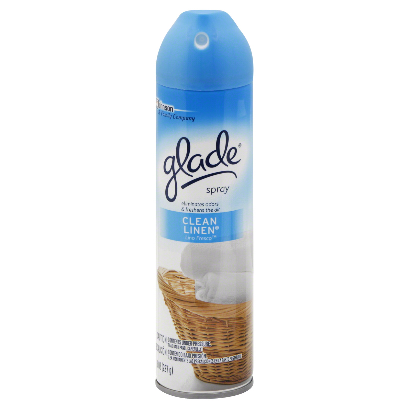 Glade Aerosol Air Freshener, Clean Linen, 8 oz (227 g)