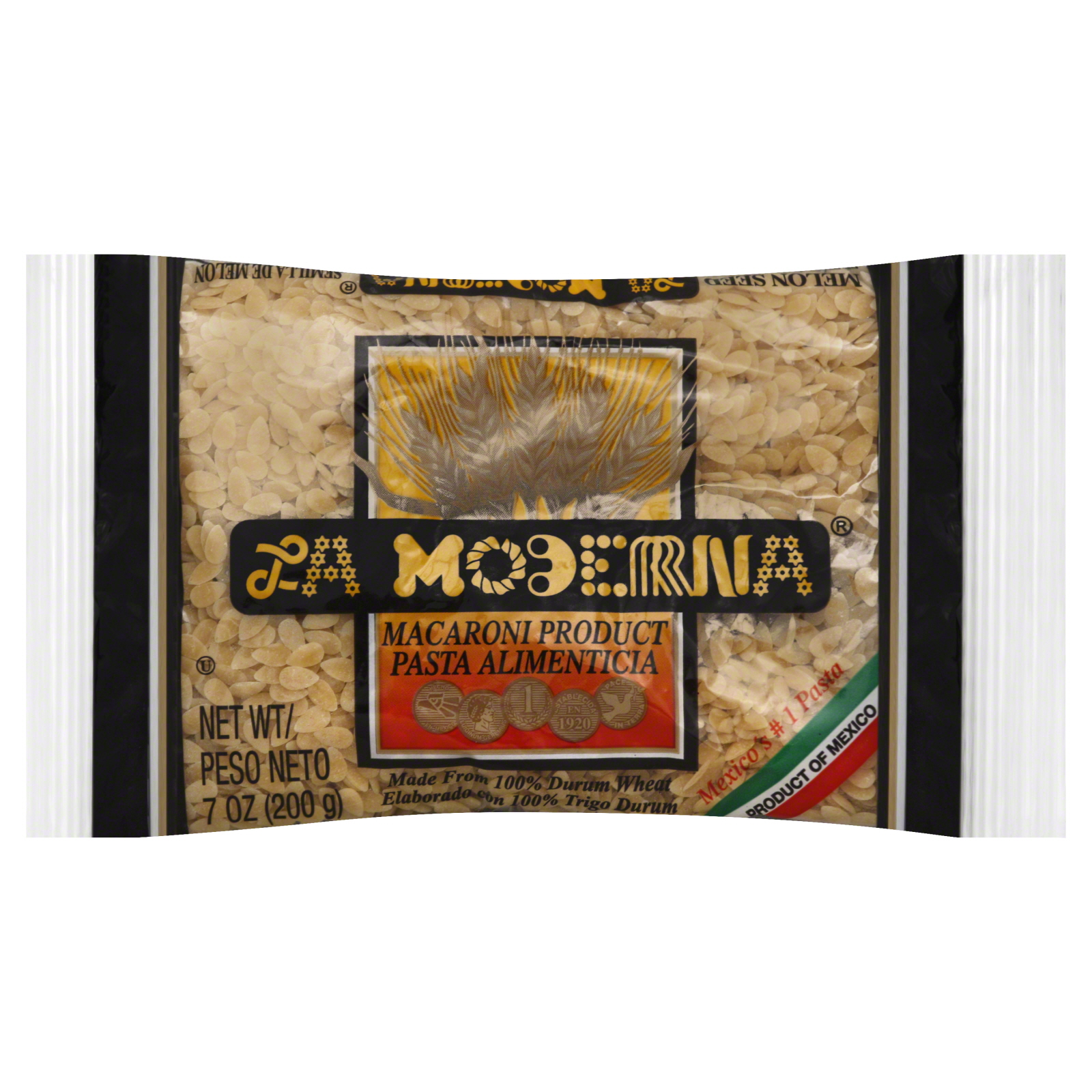 La Moderna Macaroni Product, Melon Seed 7oz  (200 g)