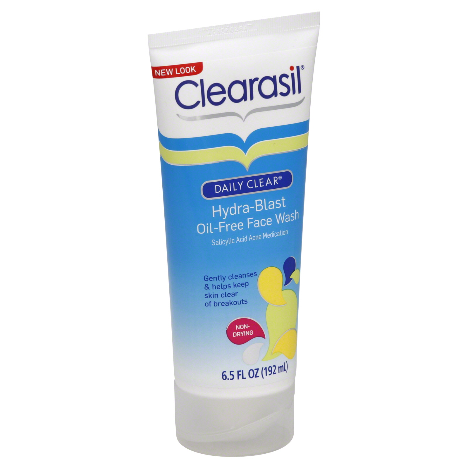 Clearasil Daily Clear, Face Wash, Oil Free, Hydra-Blast, 6.5 fl oz (192 ml)