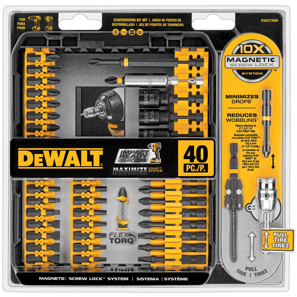 DeWalt DWA2T40IR Impact Ready Screw Driving Set, 40 Piece