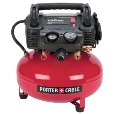 Porter-Cable 6 Gallon 0.8 HP Oil-Free Pancake Air Compressor