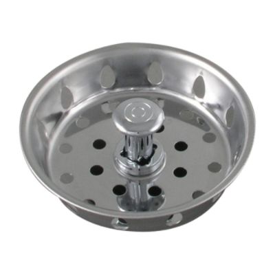 LDR Industries Sink Basket Fits All Standard Sink Openings Chrome Plated Stainless Steel