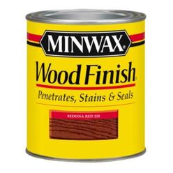Minwax 1109438 WOOD STAIN SDNA RD 0.5PT Minwax Wood Finish Semi-Transparent Sedona Red Oil-Based Penetrating Wood Stain 0.5 pt