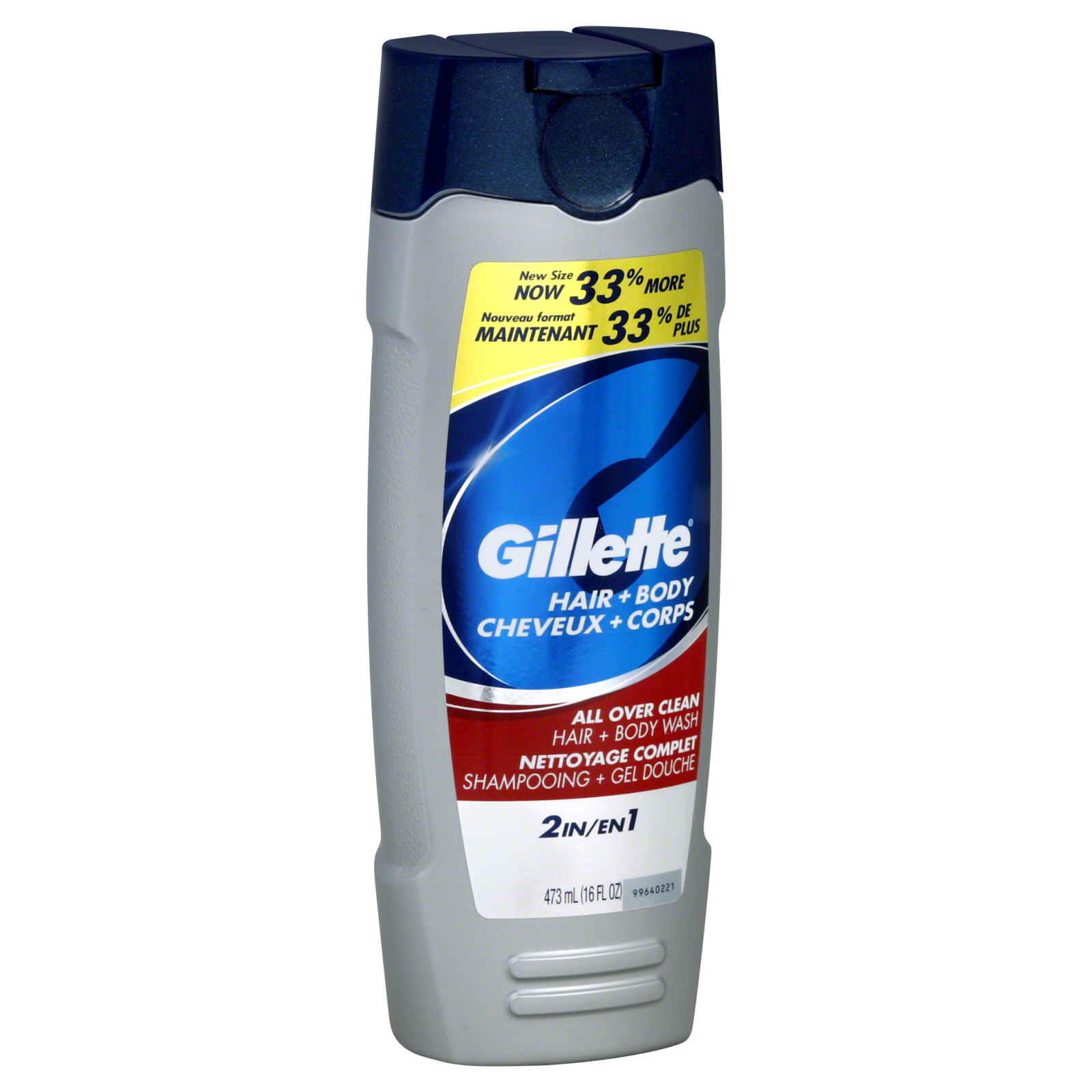 Gillette Hair + Body Wash, All Over Clean, 16 fl oz