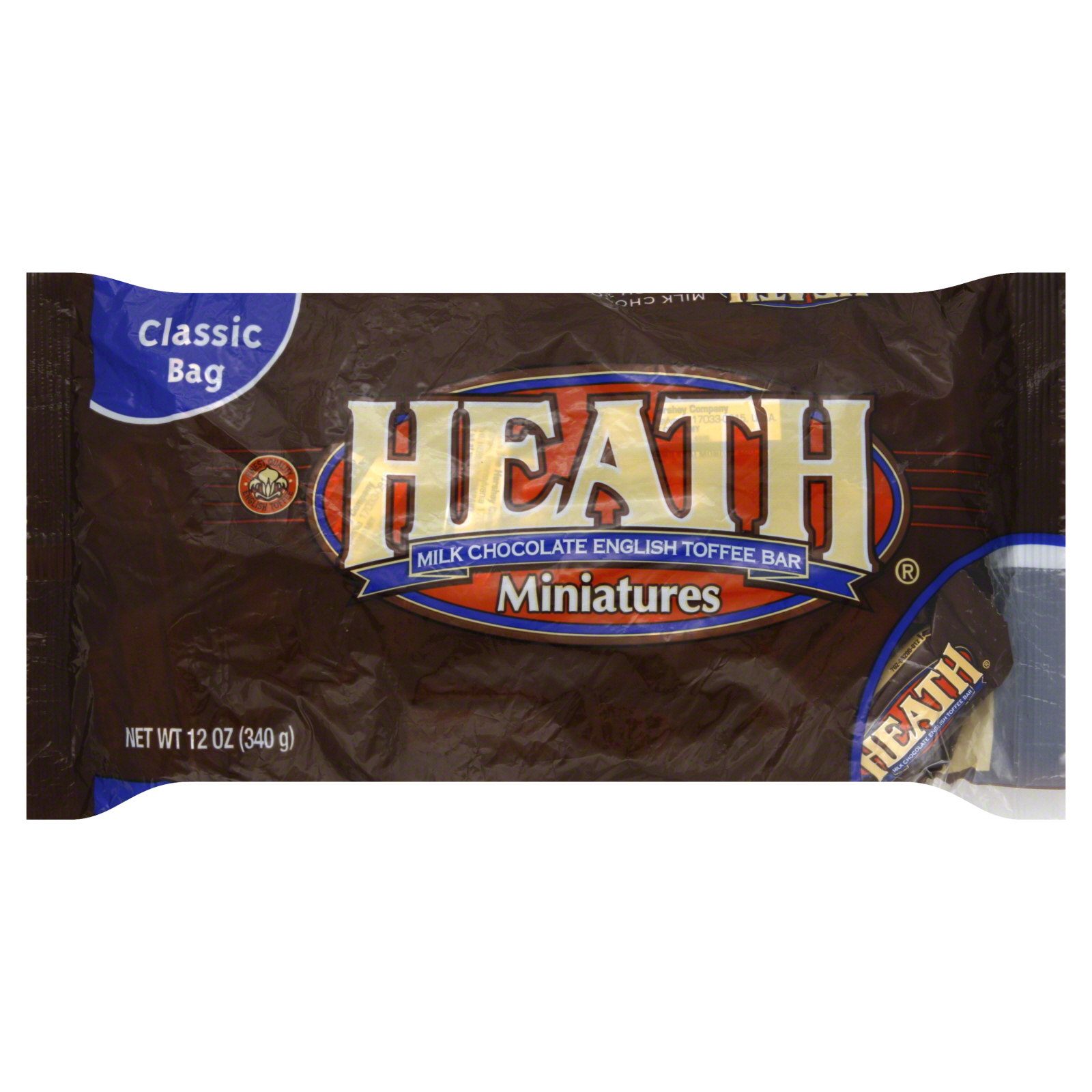 Heath Milk Chocolate English Toffee Bar, Miniatures, 12 oz (340 g)