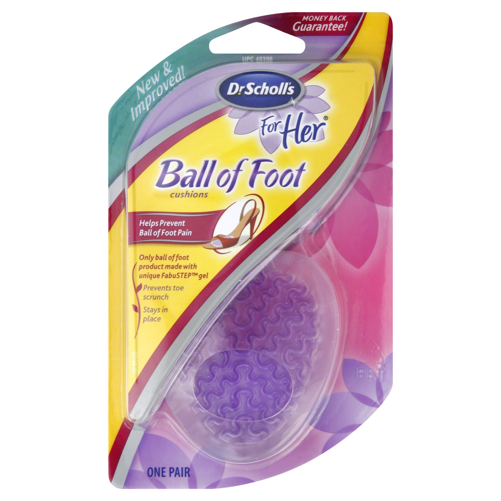 Dr. Scholl's For Her Ball of Foot Cushions, 1 pair