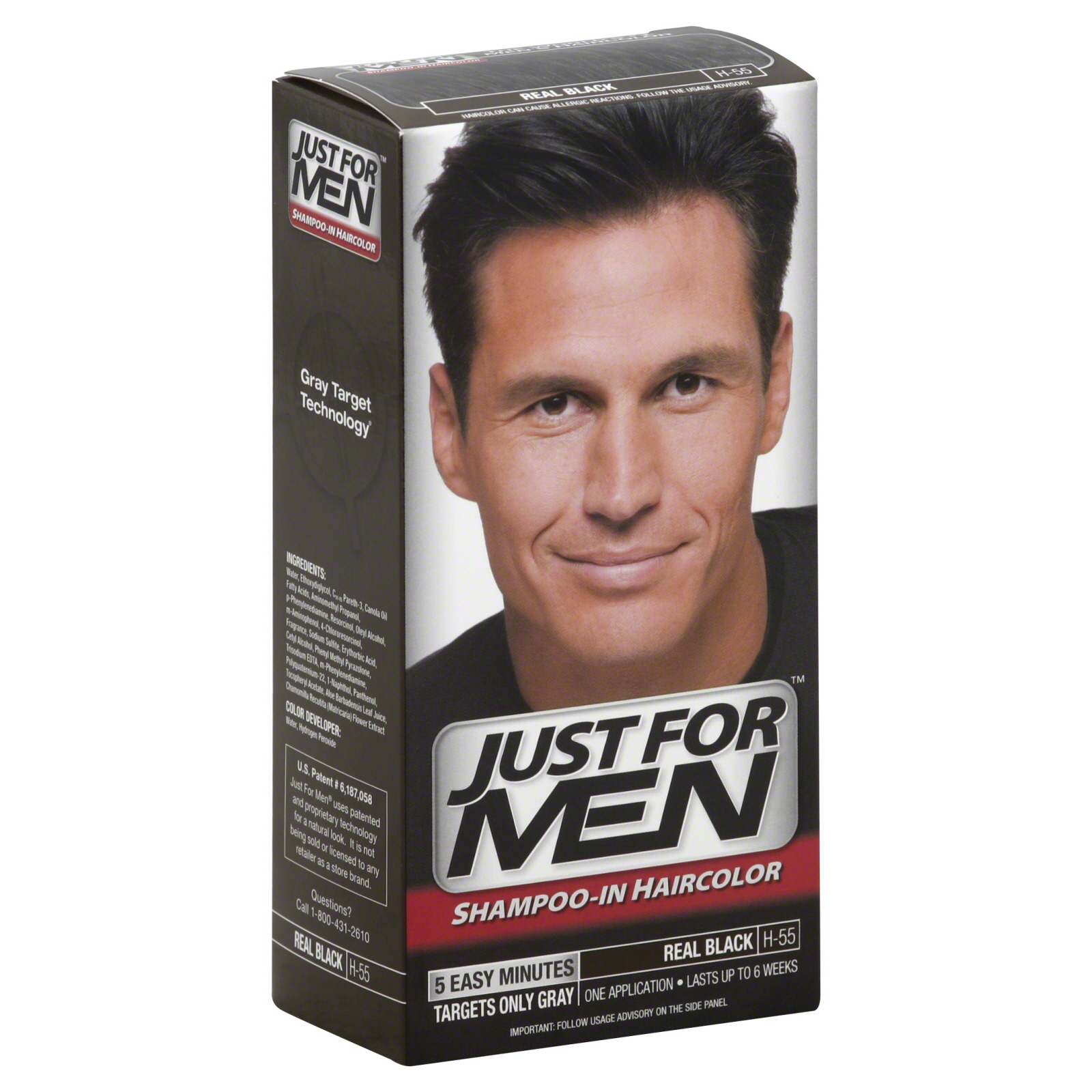 Just For Men Brush-In Color Gel, Mustache & Beard, 1 kit