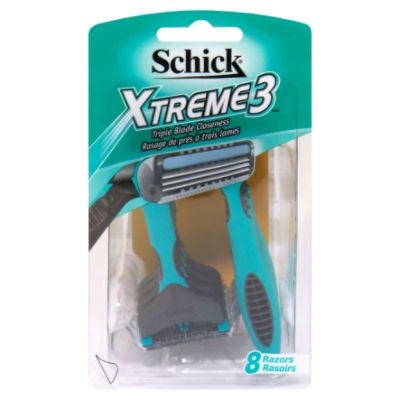 Schick Xtreme 3 Disposable Vitamin E Razors 8 Count