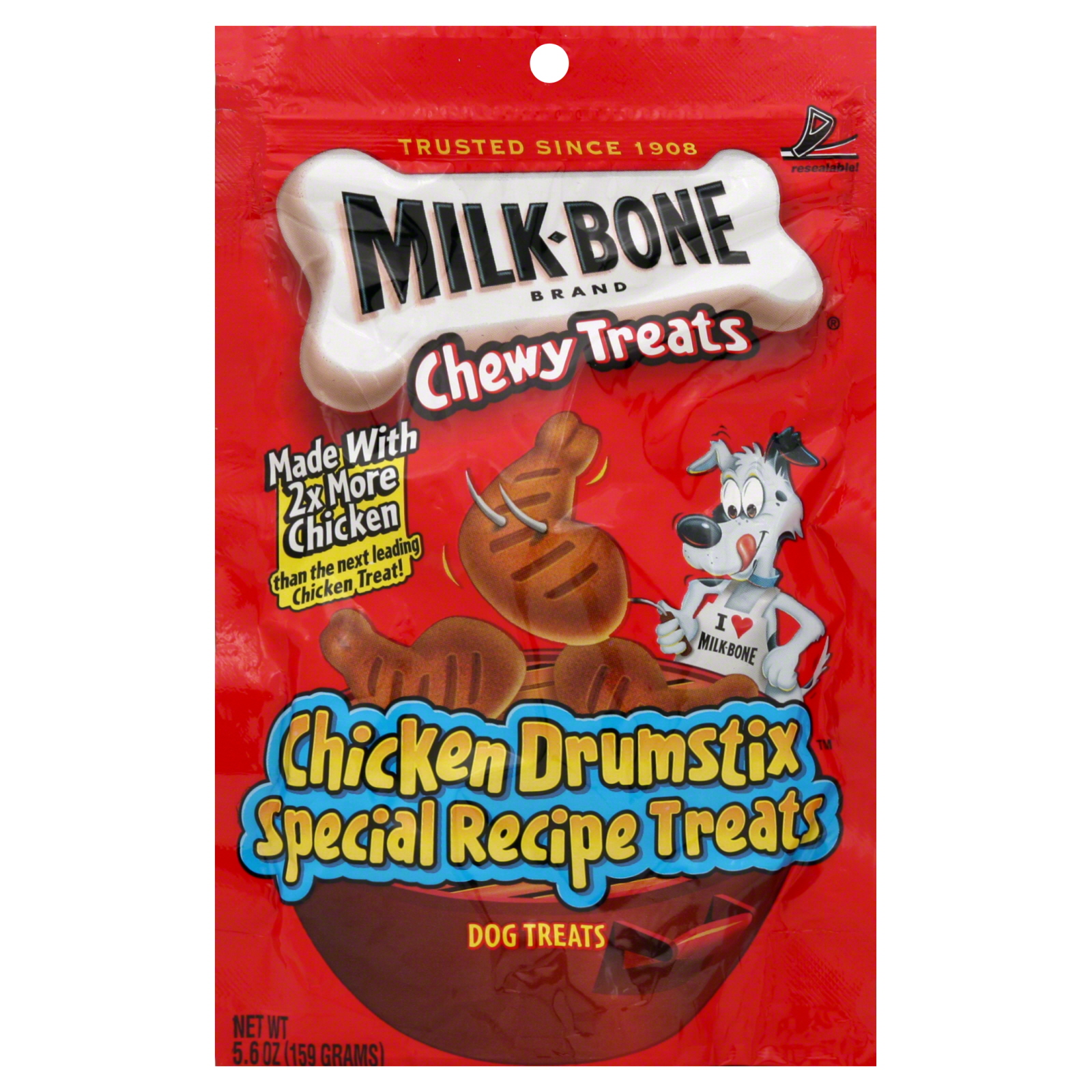Milk-Bone Soft N Chewy Dog Treats Chicken Drumstix Special Recipe 6 Ounce Pouch