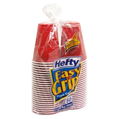 Hefty PCTC20950 Easy Grip Party Cups, 9 oz, 50 cups