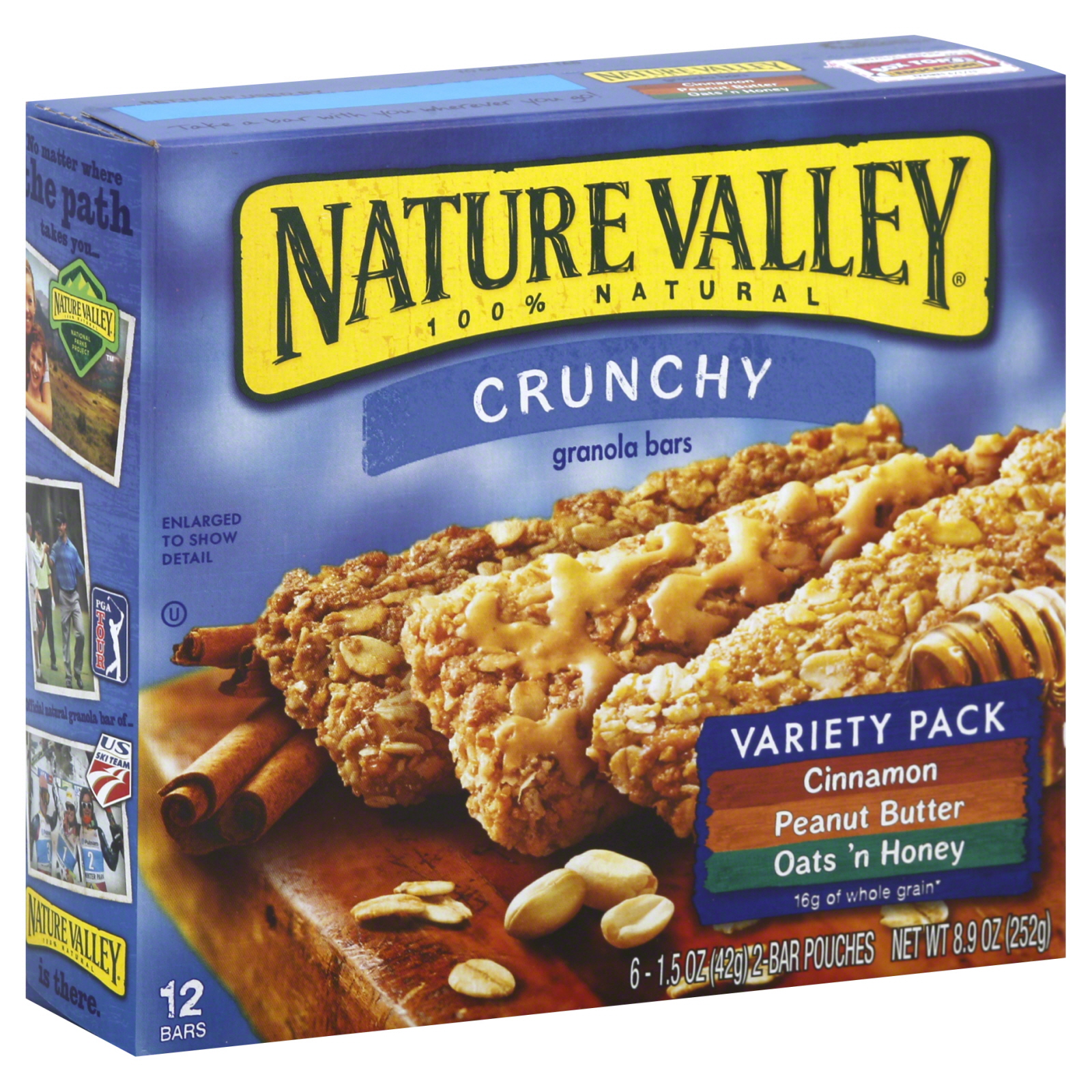 Nature Valley Crunchy Granola Bars, Variety Pack, 6 - 1.5 oz (42 g) 2