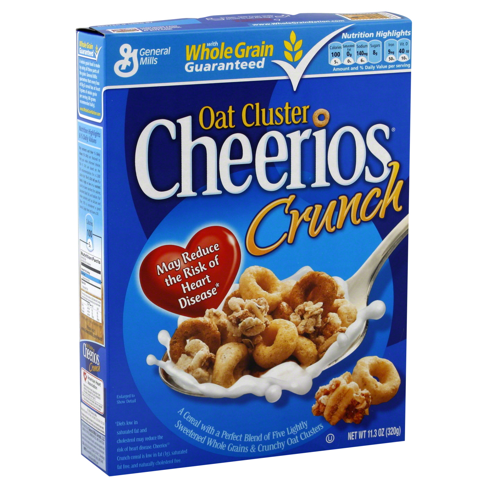 Cheerios Crunch Cereal, Oat Cluster, 11.3 oz (320 g)