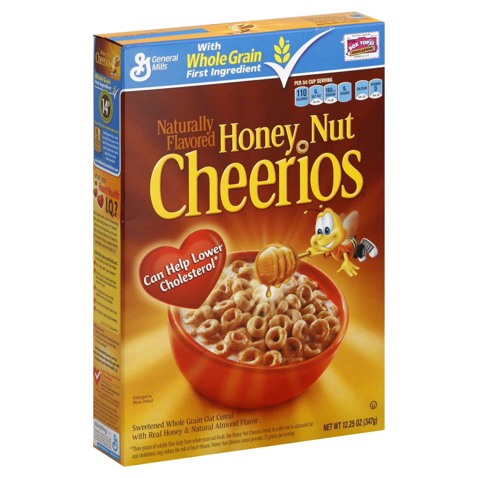 General Mills Honey Nut Cheerios Cereal, 12.25 oz (347 g ...