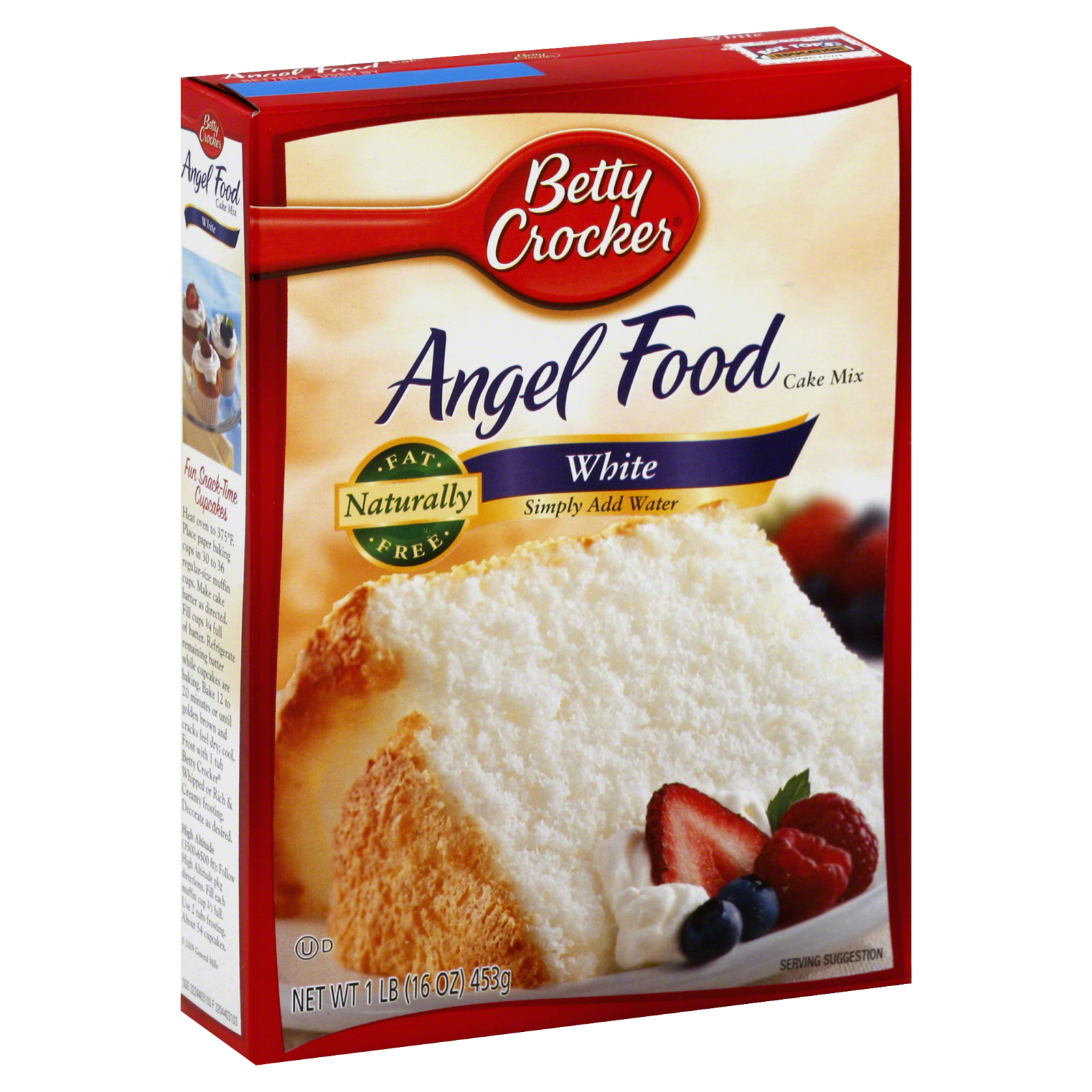 Betty Crocker Cake Mix, Angel Food, White, 16 oz (1 lb) 453 g