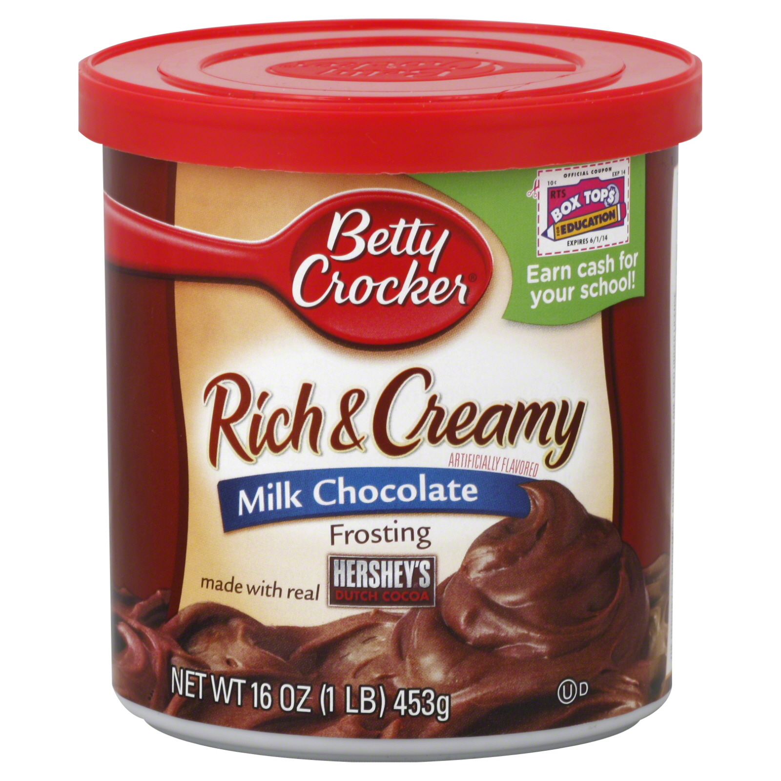 Betty Crocker Rich & Creamy Frosting, Milk Chocolate, 16 oz (1 lb) 453 g