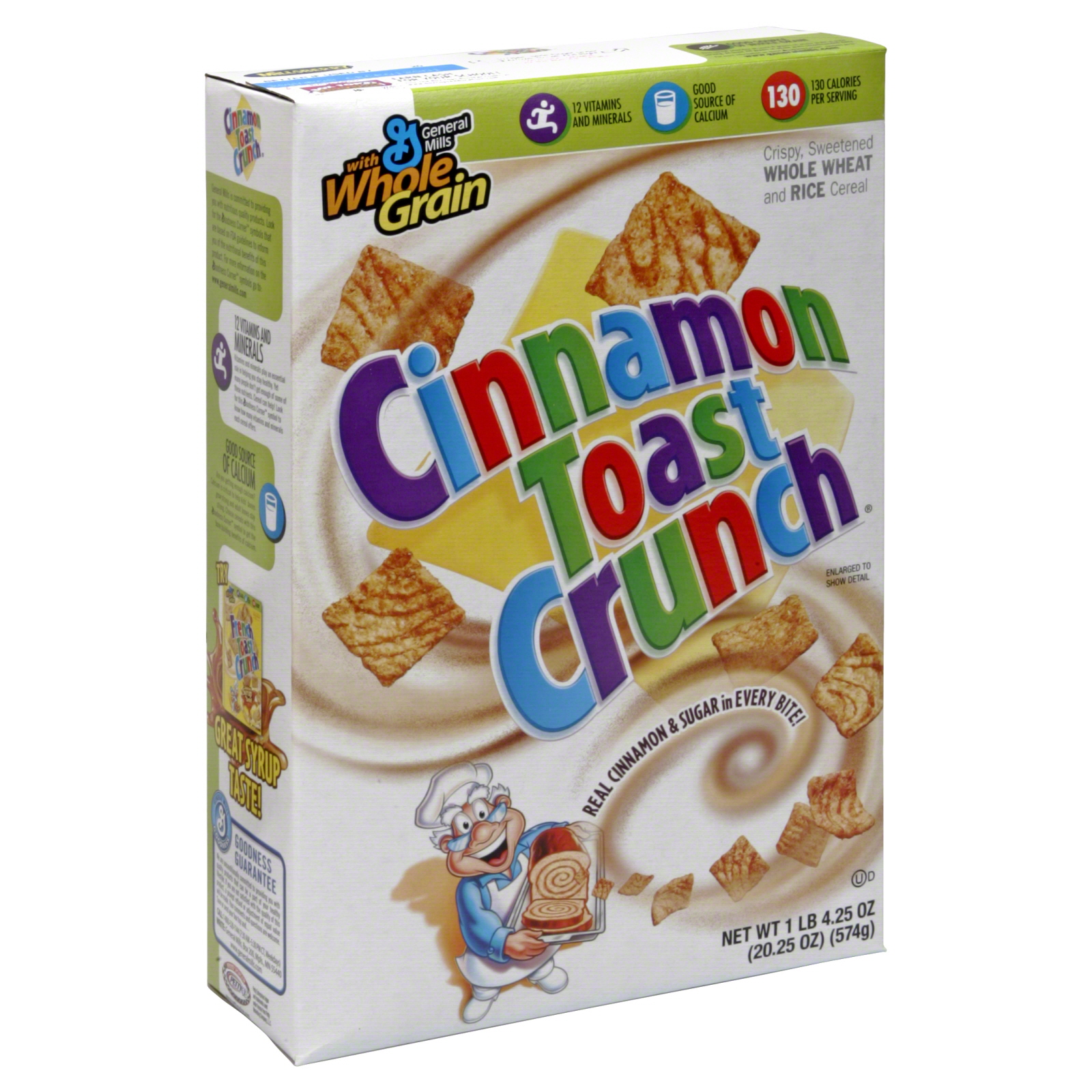 General Mills Cinnamon Toast Crunch Cereal, 20.25 oz (1 lb 4.25 oz) 574 g