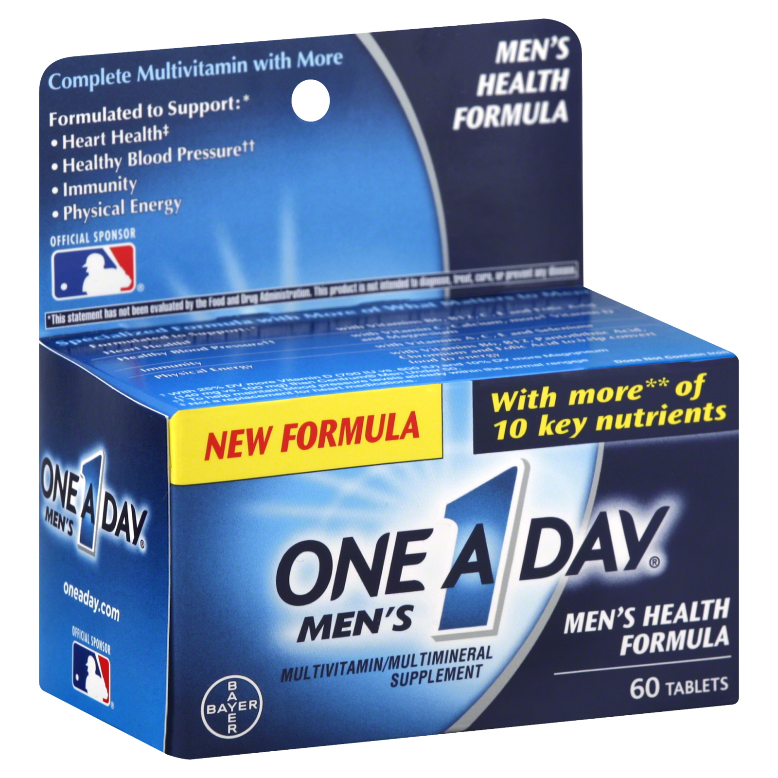 ONE A DAY  Men's High Potency Multivitamin/Multimineral Supplement, Tablets, 60 tablets