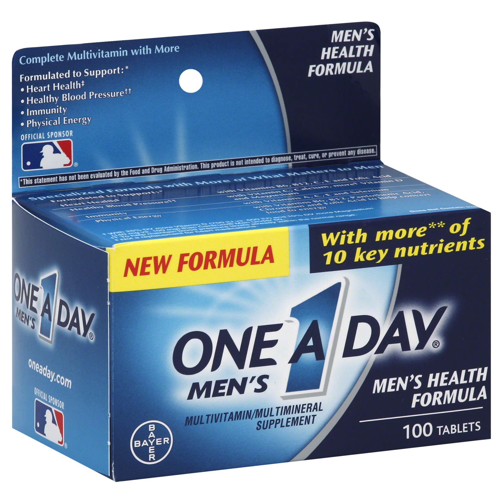 ONE A DAY Men's Health Formula Multivitamin, 100 Count Shop Your Way