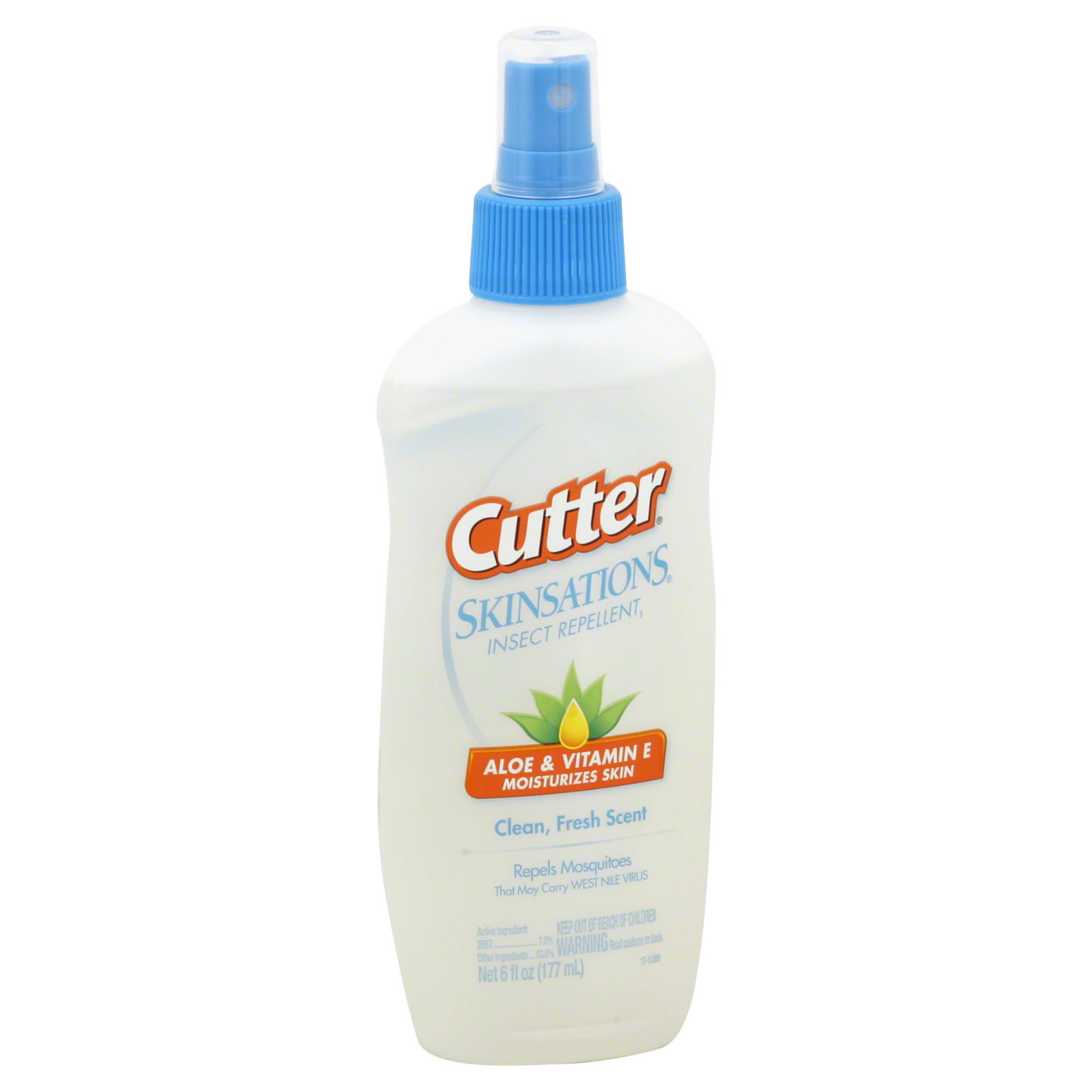 Cutter Skinsations Insect Repellent, Clean Fresh Scent, 6 fl oz