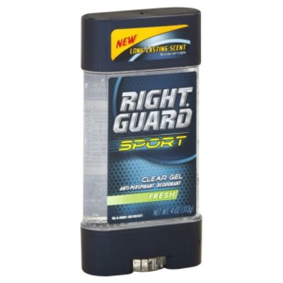 Right Guard Sport Anti-Perspirant Deodorant, Clear Gel, Fresh, 4 oz (113 g)