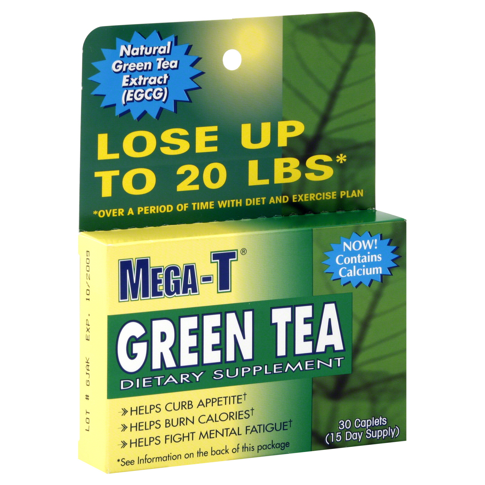 Mega-T Green Tea, Caplets, 30 caplets