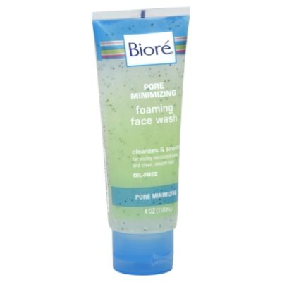 Biore Foaming Face Wash, Pore Minimizing, 4 oz (118 ml)