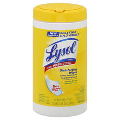 Lysol 1920077182 Disinfecting Wipes, Lemon/Lime Blossom, 80-Count - Quantity 1