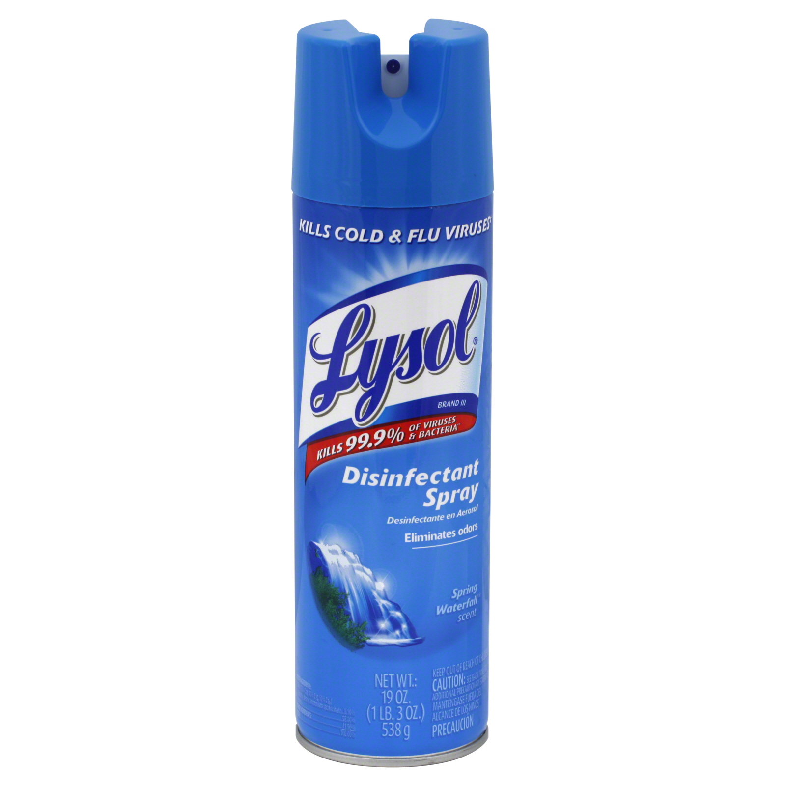 Lysol Disinfectant Spray, Spring Waterfall Scent, 19 oz (1 lb 3 oz) 539 g