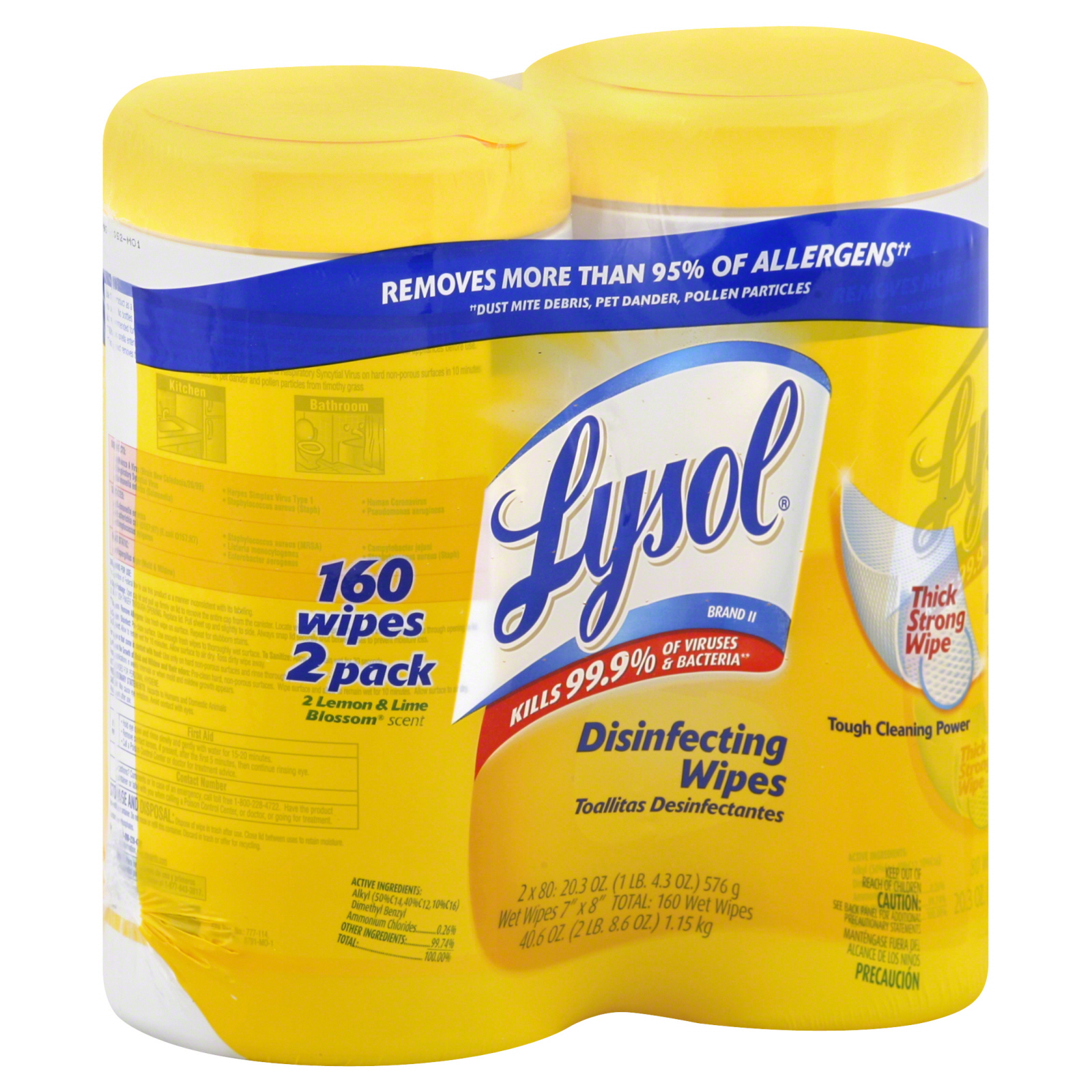 Lysol Disinfecting Wipes Citrus Scent Canisters