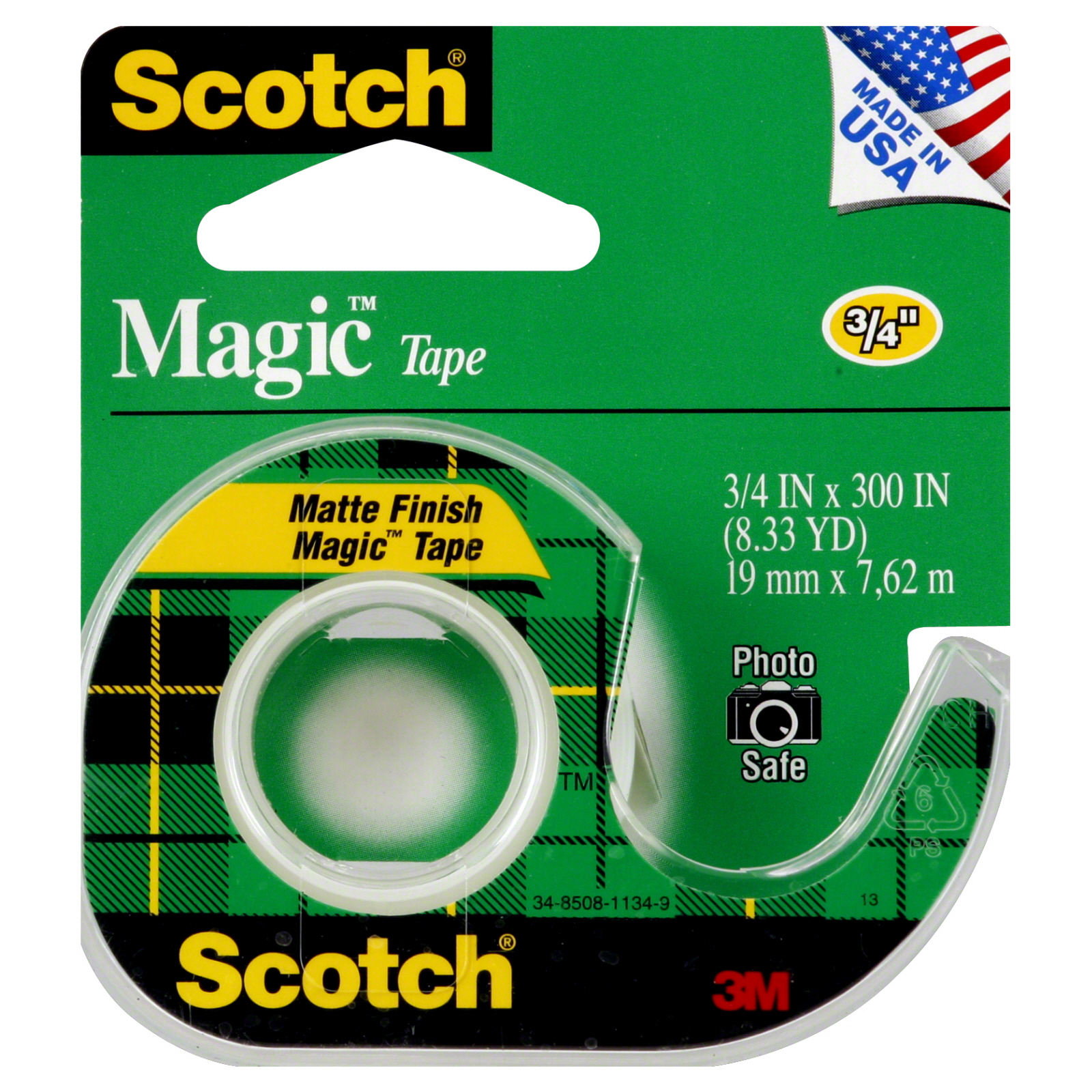 Scotch 25552211 Magic Tape, 3/4 Inch, 1 roll