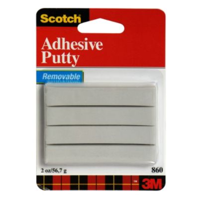 Scotch 860 Adhesive Putty, Removable, 2 oz (56.7 g)