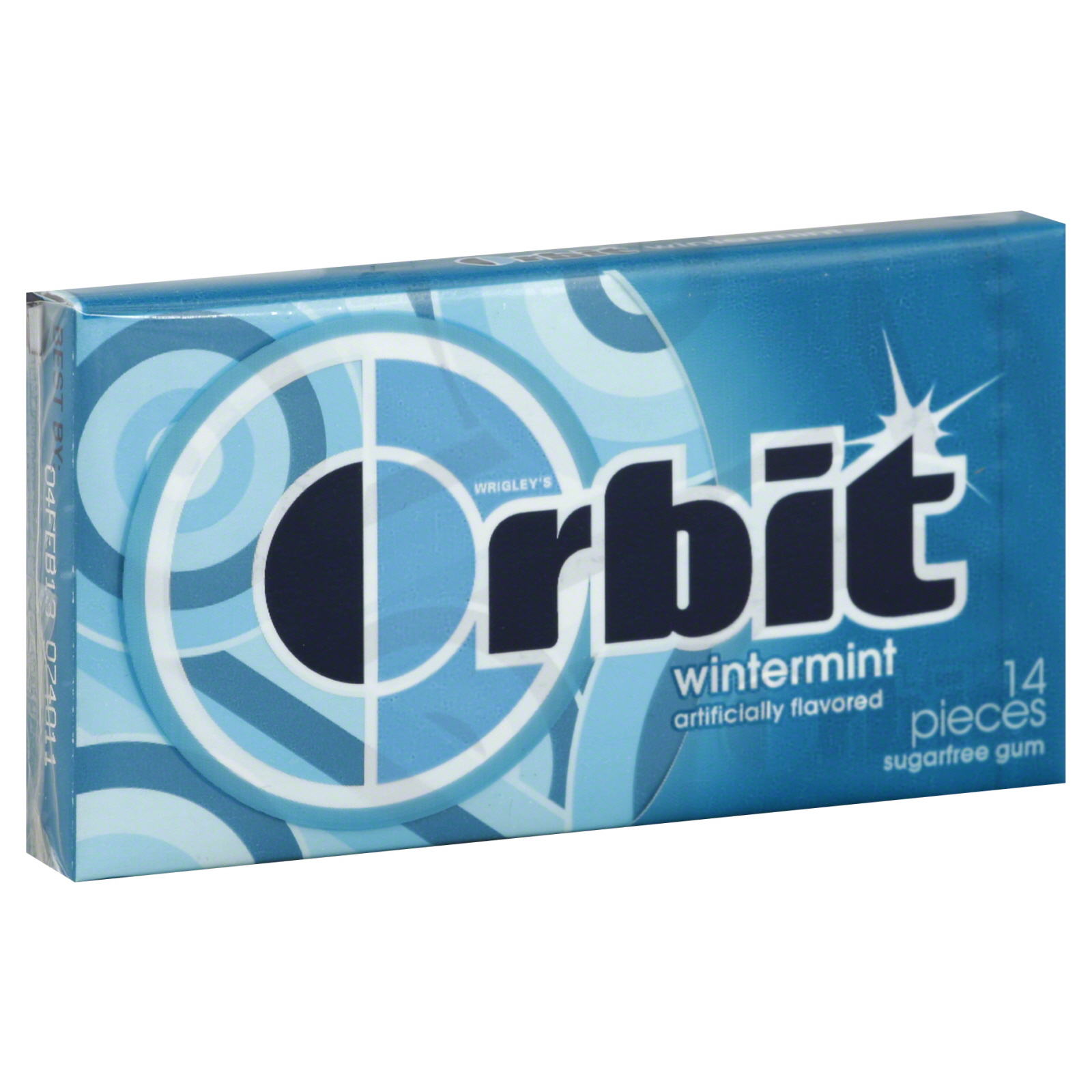 Orbit Gum, Sugarfree, Wintermint, 14 pieces