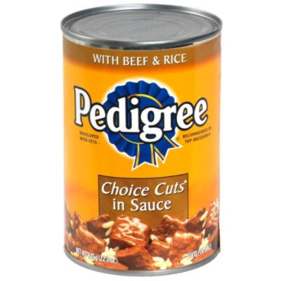 Pedigree Choice Cuts Food for Dogs, Beef & Rice, 22.0 oz (625 g)