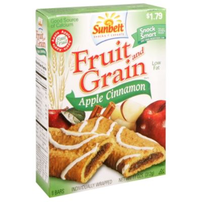 Sunbelt Fruit and Grain Bars Apple Cinnamon 11 oz