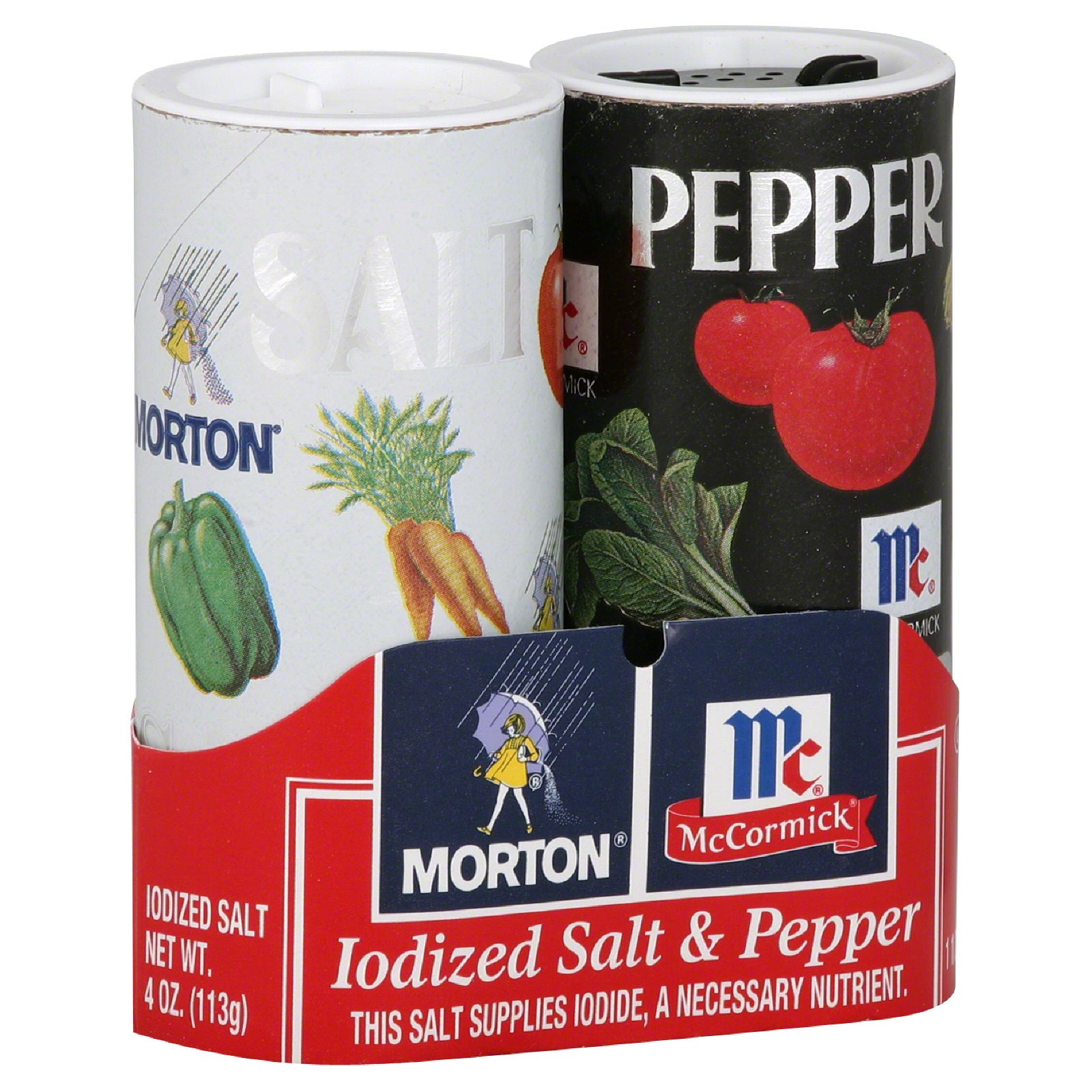 Morton Iodized Salt & Pepper, 5.5 oz (155 g)