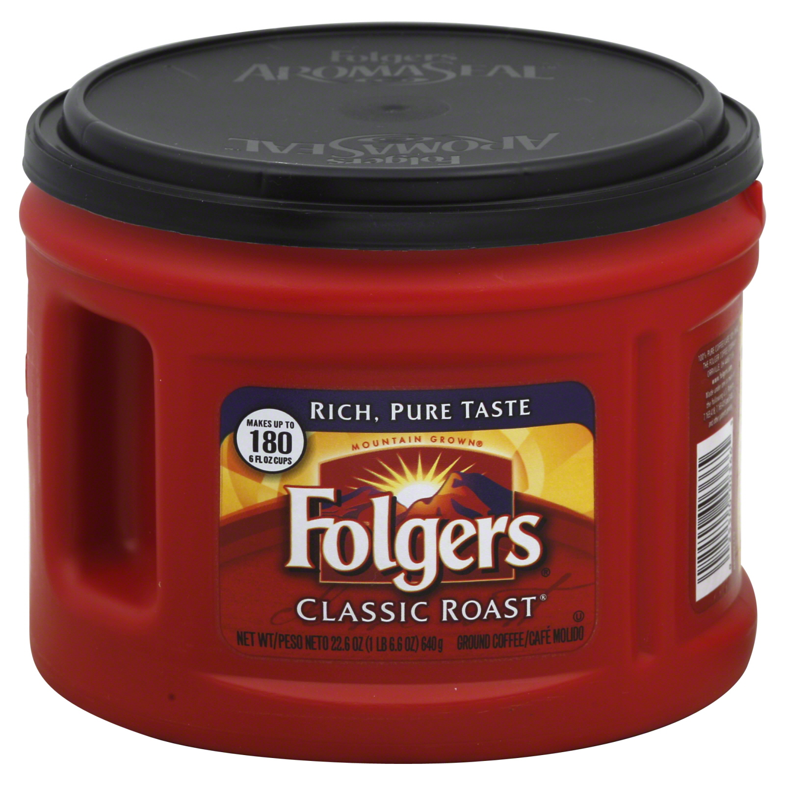 Folgers Coffee, Ground, Classic Roast, 22.6 oz (1 lb 6.6 oz) 640 g