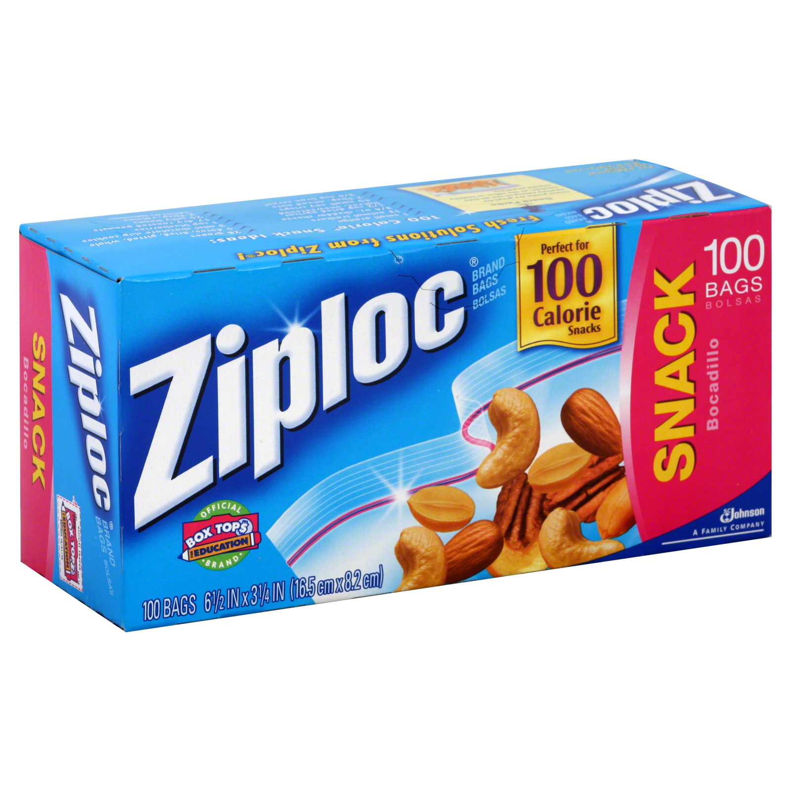 Ziploc Snack Bags, 100 bags