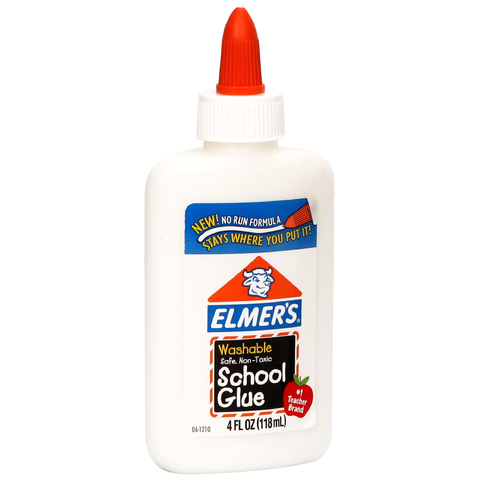  Elmers Washable No-Run School Glue, 4 oz, 1 Bottle (E304) -  Pack of 2 : Office Products