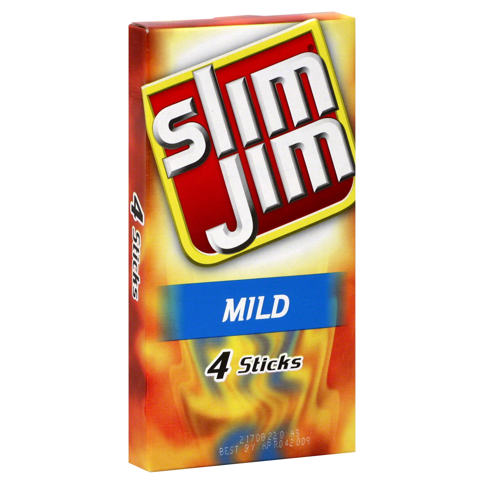 Slim Jim Smoked Snack, Mild 4 sticks [1.12 oz (32 g)]
