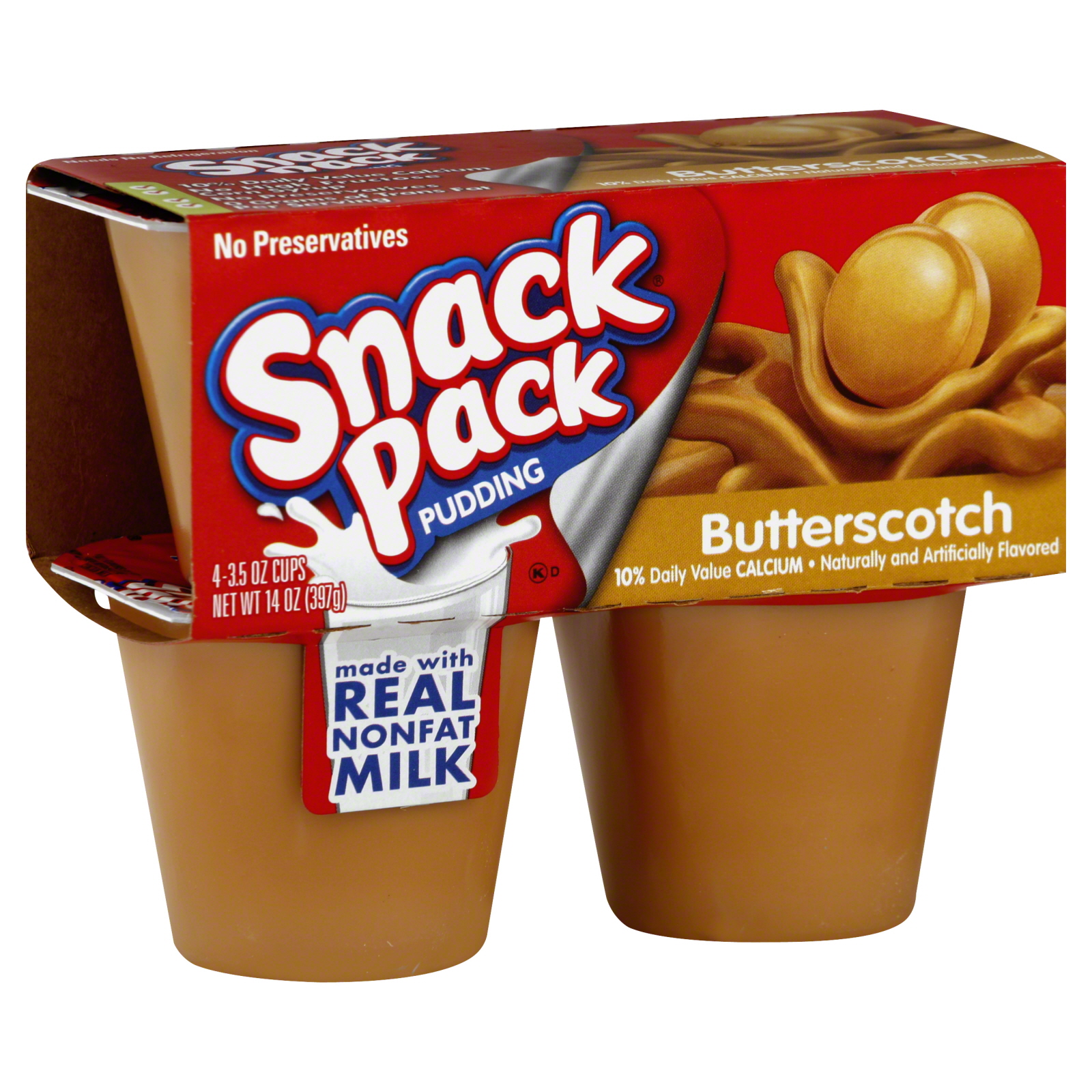 Hunt's Pudding Cups, Butterscotch, 4-3.5 cups (397 g)