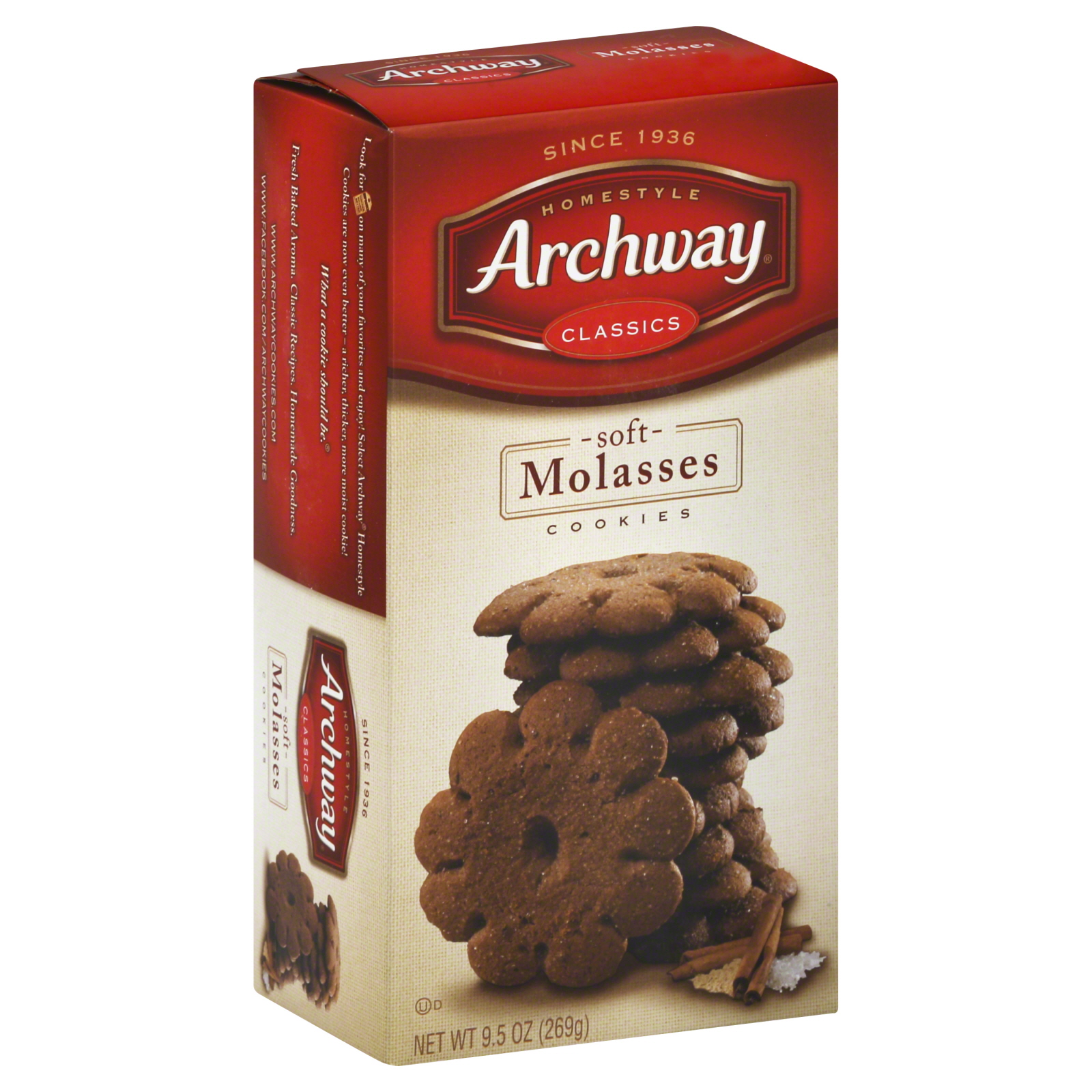 Archway Home Style Cookies, Old Fashioned Molasses, Original, 9.5 oz (269 g)
