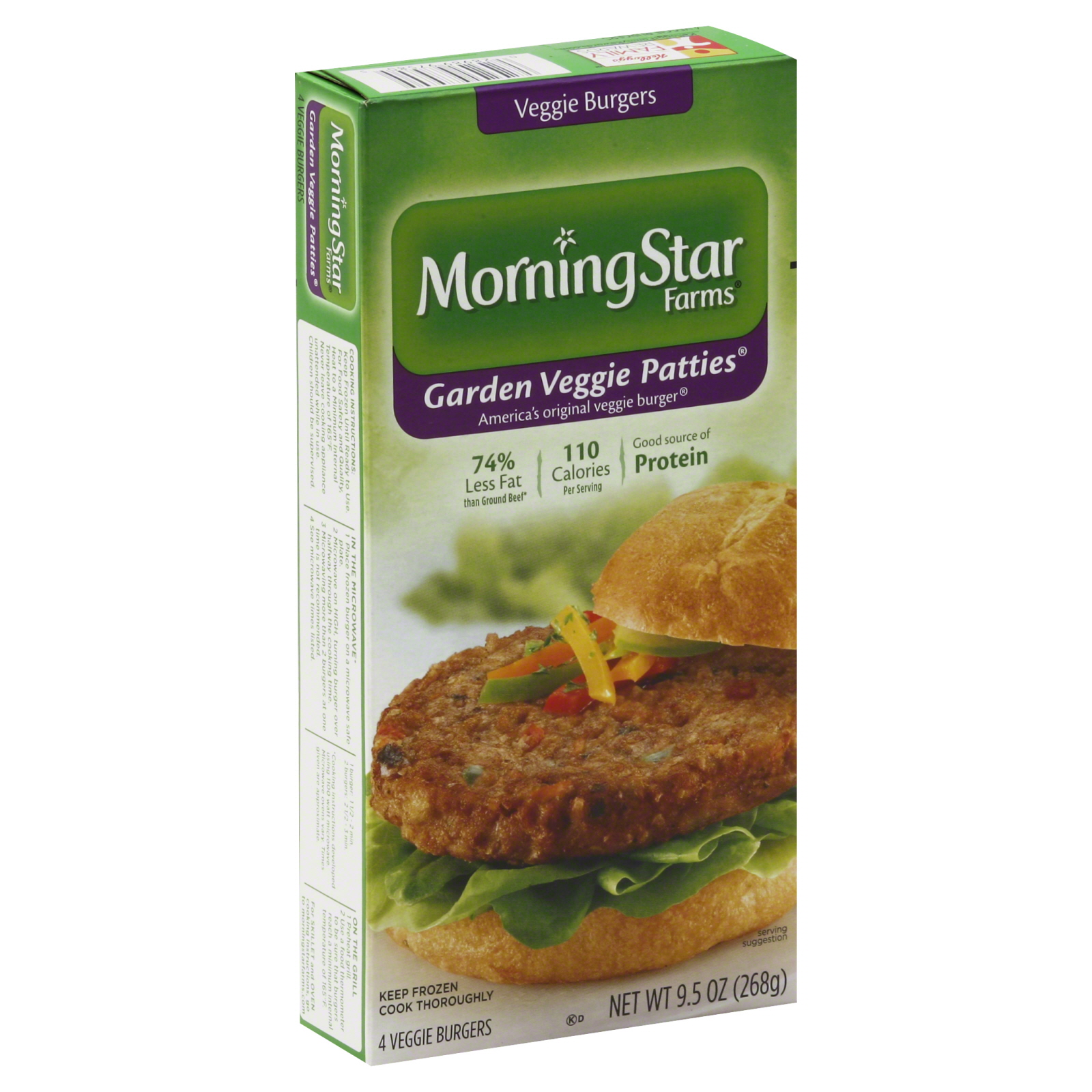 MorningStar Farms Garden Veggie Patties, 9.5 oz (268 g)