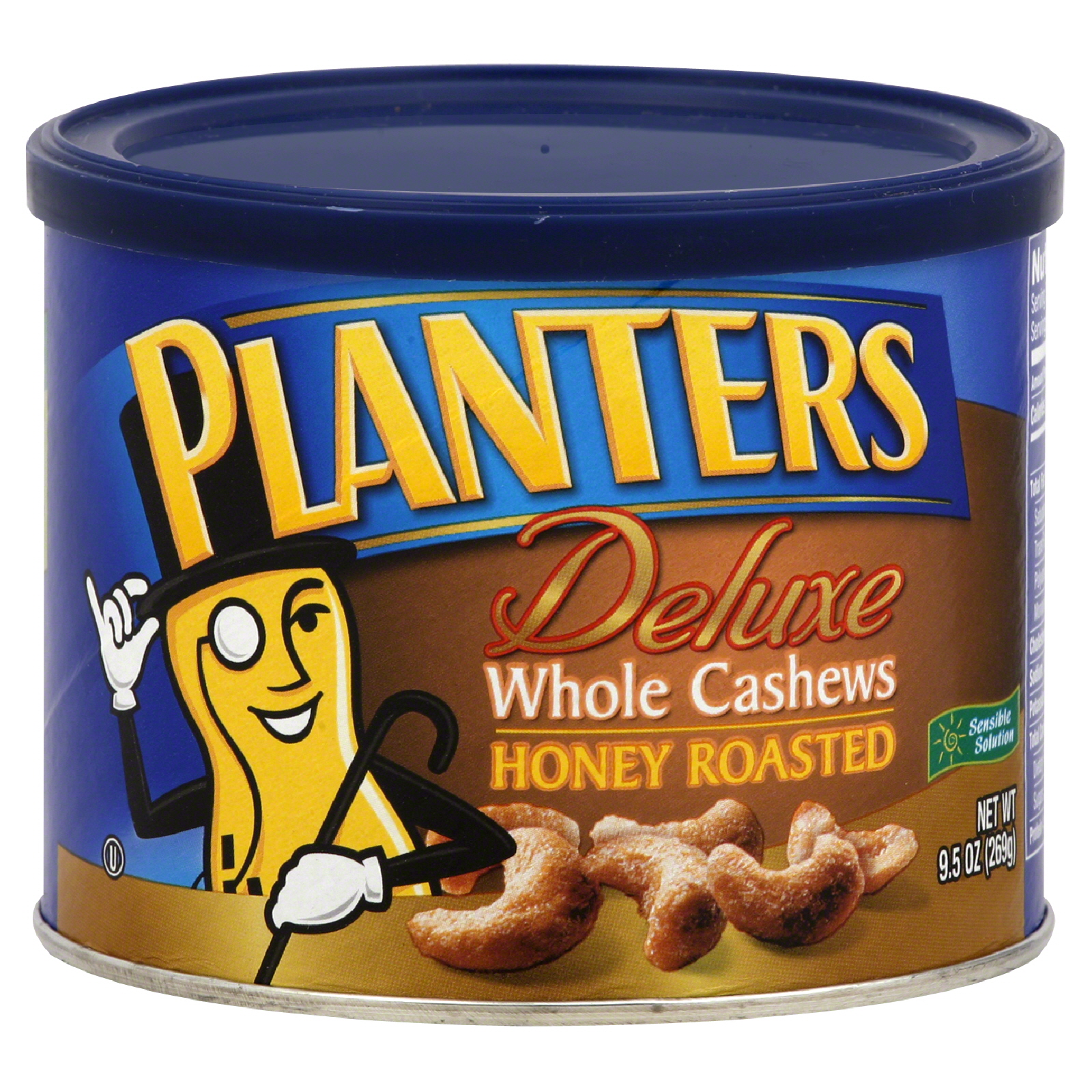 Planters Deluxe Cashews, Whole, Honey Roasted, 9.5 oz (269 g)